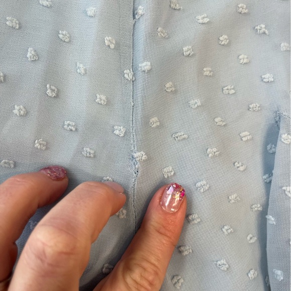 Gorgeous Entro Swiss Dot v-neck romper size large women’s - Picture 9 of 9